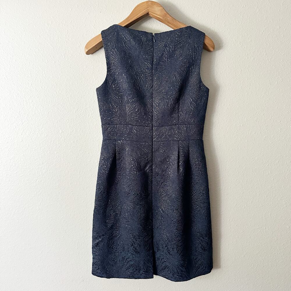 Tahari ASL‎ Sleeveless Sheath Navy & Black Shimmer Mini Dress women's size 8 - Picture 12 of 15